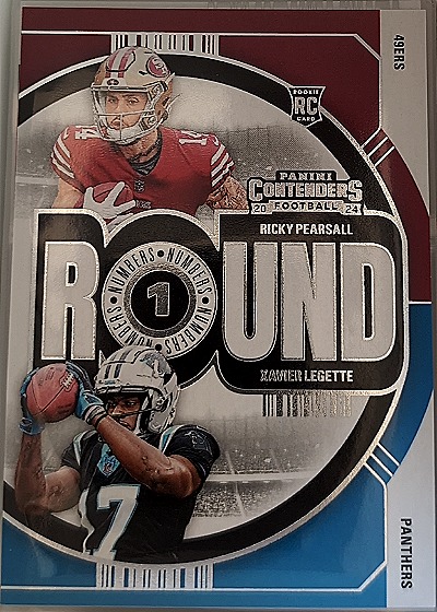 2024 Panini Contenders Round Numbers #8 Ricky Pearsall / Xavier Legette — front