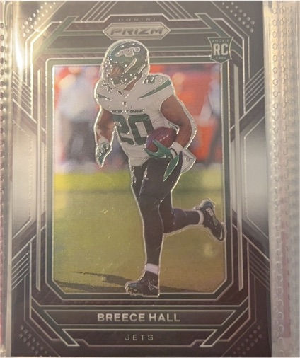 2022 Panini Chronicles Prizm Black #PB-17 Breece Hall Rookie Card — front