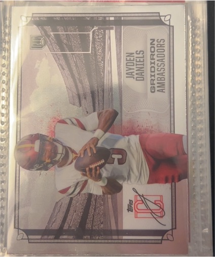 2024 Topps Signature Class #GA-1 Jayden Daniels Gridiron Ambassadors — front