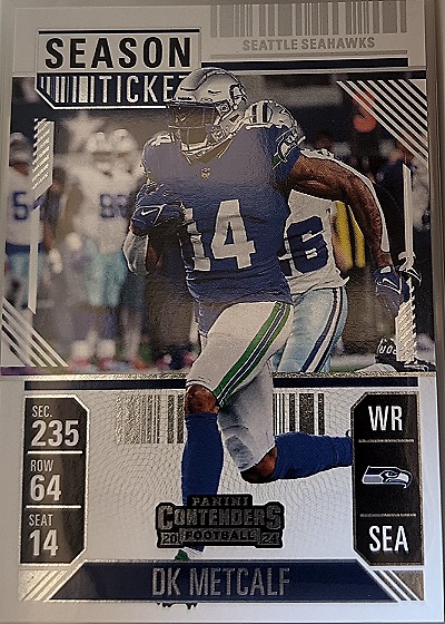 2024 Panini Contenders Season Ticket #91 DK Metcalf — front