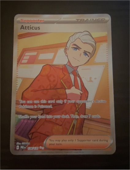 2022 Pokémon Prismatic Evolutions #134 Atticus — front