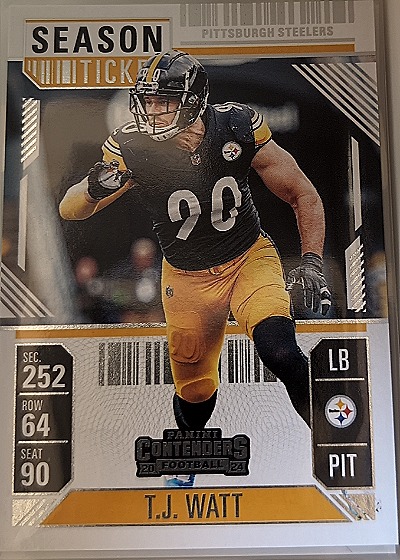 2024 Panini Contenders Season Ticket #83 T.J. Watt — front