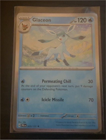 2025 Pokémon SV: Prismatic Evolutions #025 Glaceon — front