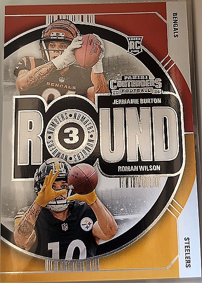 2024 Panini Contenders Round Numbers #13 Jermaine Burton & Roman Wilson Rookie RC — front