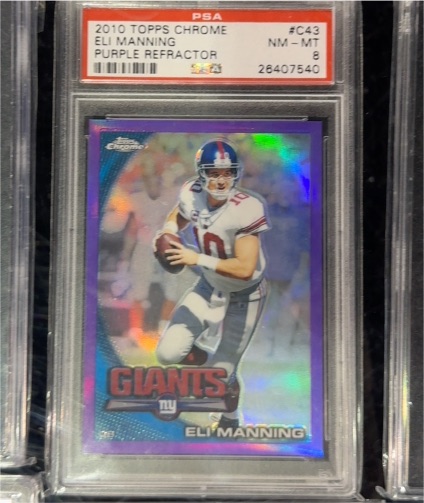 2010 Topps Chrome #C43 Eli Manning — front