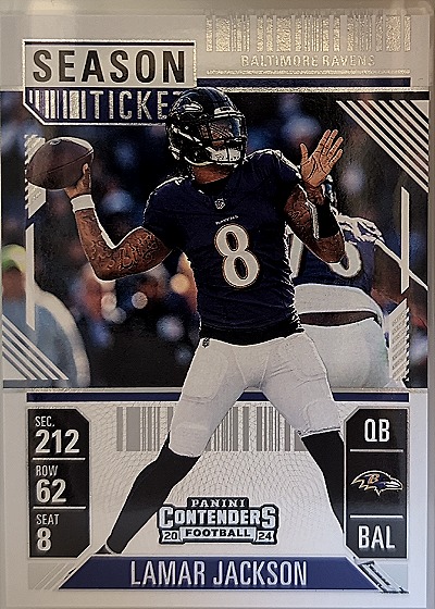 2024 Panini Contenders Season Ticket #7 Lamar Jackson — front