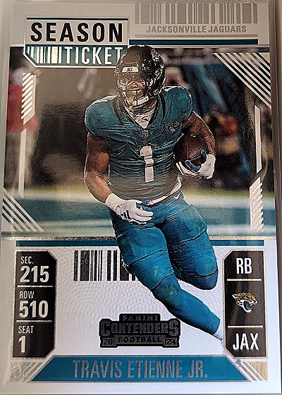2024 Panini Contenders Football #47 Travis Etienne Jr. — front