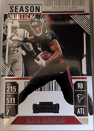 2024 Panini Contenders Season Ticket #6 Bijan Robinson — front