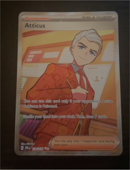 2025 Pokémon SV Prismatic Evolutions #134/131 Atticus — front