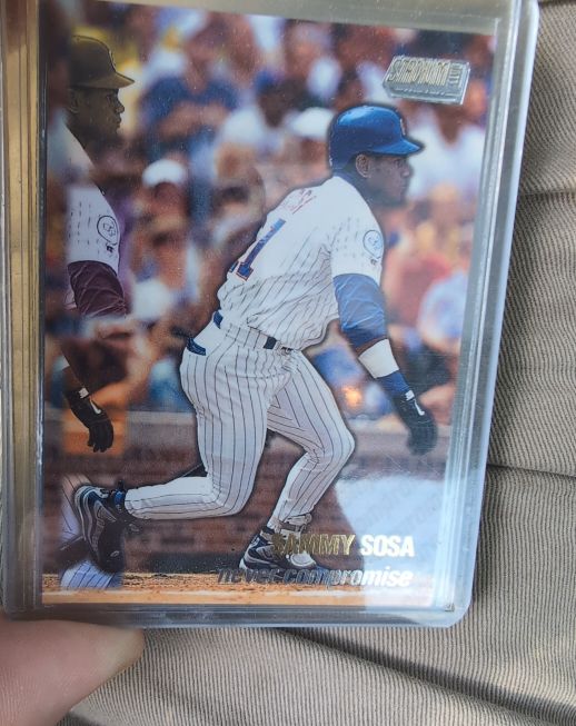 1999 Topps Stadium Club #NC2 Sammy Sosa Never Compromise — front