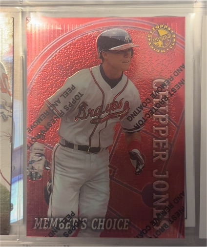 1996 Topps Stadium Club Member's Choice #48 Chipper Jones — front