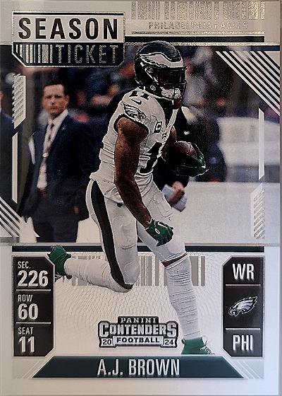 2024 Panini Contenders Season Ticket #81 A.J. Brown — front