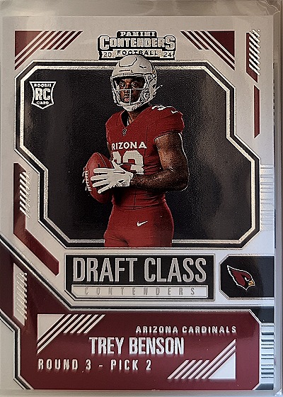2024 Panini Contenders Draft Class Contenders #12 Trey Benson — front