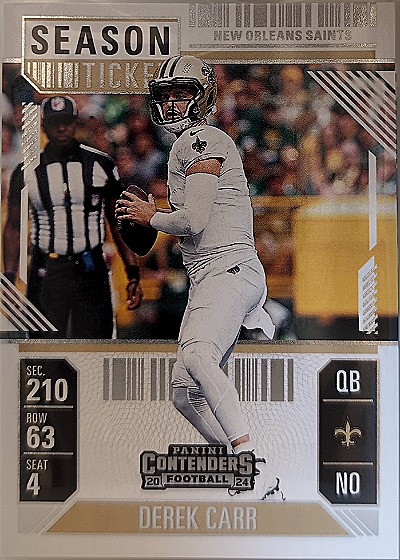 2024 Panini Contenders #72 Derek Carr — front