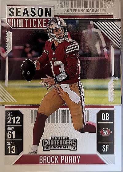 2024 Panini Contenders Season Ticket #88 Brock Purdy — front