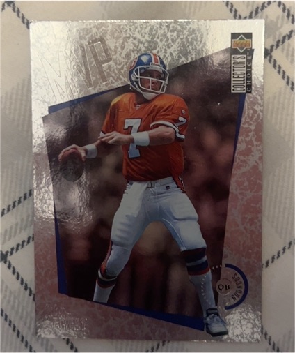 1996 Upper Deck Collector's Choice MVPs #M13 John Elway — front