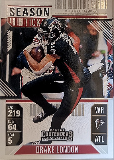 2024 Panini Contenders Season Ticket #5 Drake London — front