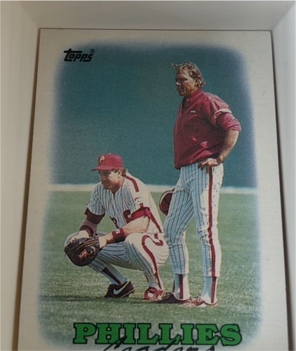 1988 Topps #669 Phillies Team Leaders — front