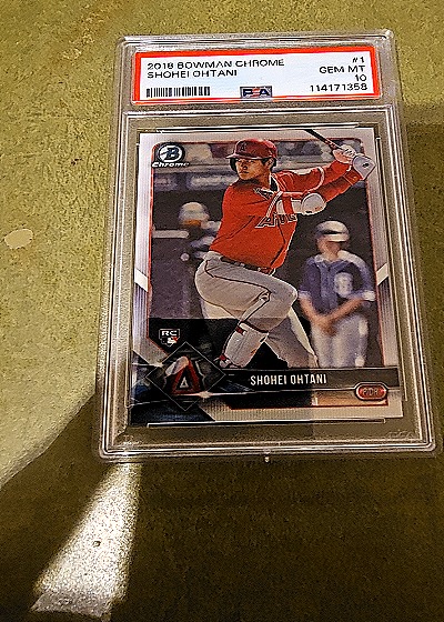 2018 Bowman Chrome #1 Shohei Ohtani — front