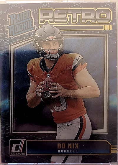 2024 Donruss #19 Bo Nix Rated Rookies Retro — front