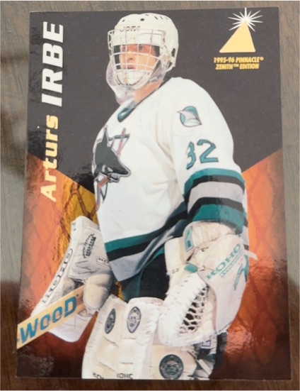 1995-96 Pinnacle Zenith #81 Arturs Irbe — front