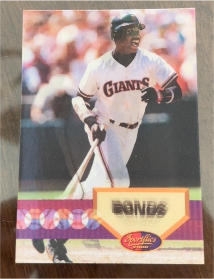 1994 Sportflics #91 Barry Bonds — front