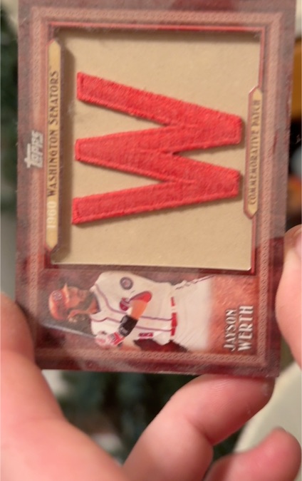 2011 Topps Commemorative Patch #TLMP-JWR Jayson Werth — front
