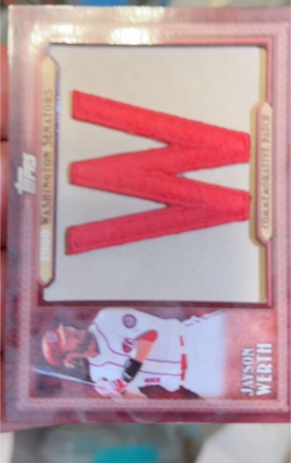2010 Topps Washington Nationals Jayson Werth Game Used Memorabilia Card #MS-3 — front
