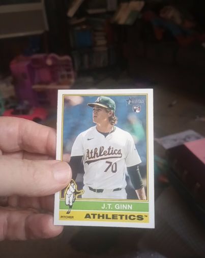 2025 Topps Heritage #290 J.T. Ginn — front