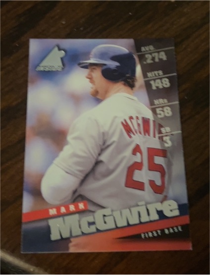 1998 Pinnacle Inside #40 Mark McGwire — front