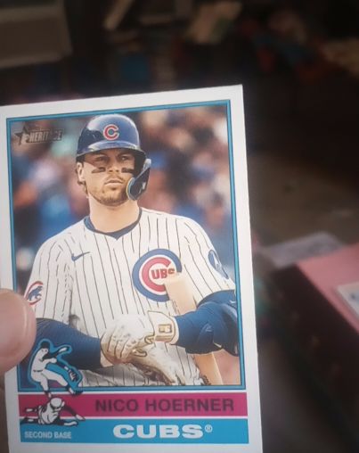 2025 Topps Heritage #52 Nico Hoerner — front