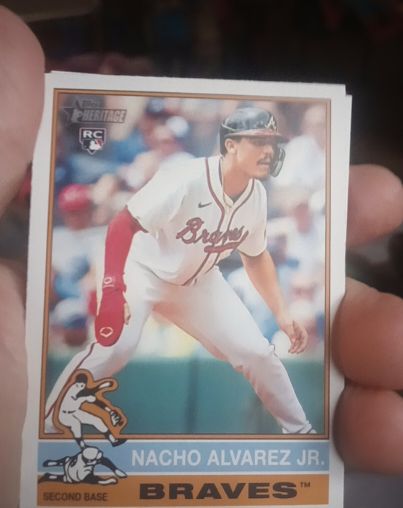 2025 Topps Heritage #145 Nacho Alvarez Jr. — front