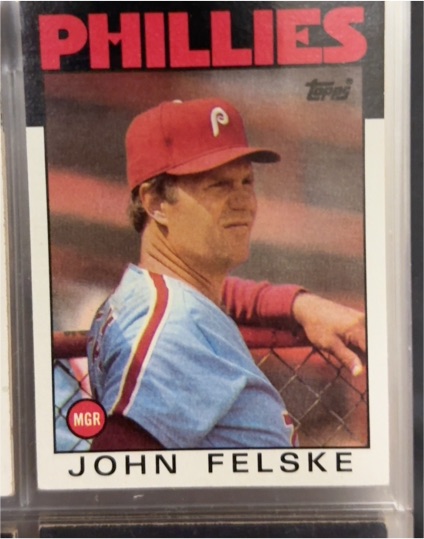 1986 Topps #621 John Felske — front