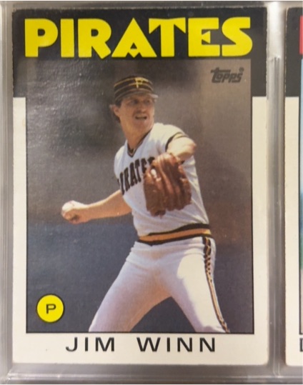 1986 Topps #489 Jim Winn — front