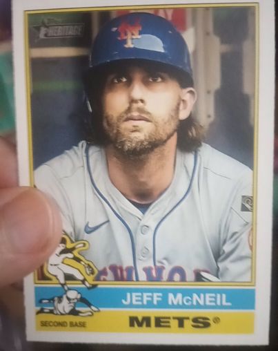 2025 Topps Heritage #31 Jeff McNeil — front