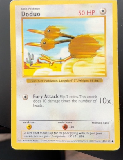 1999 Pokémon Base Set #48 Doduo — front