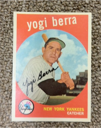 1959 Topps #180 Yogi Berra — front
