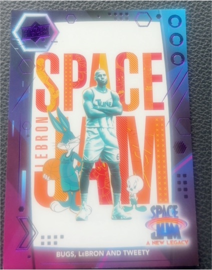 2021 Upper Deck Space Jam A New Legacy #50 Bugs, LeBron and Tweety — front