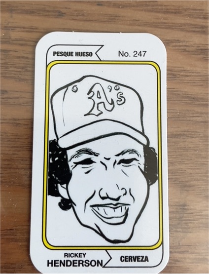 Pesque Hueso #247 Rickey Henderson — front