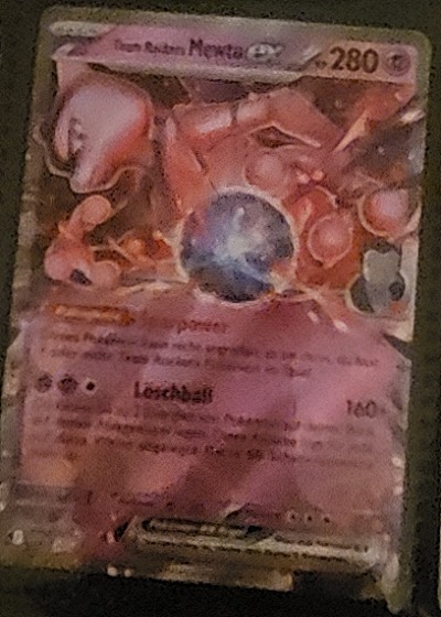 2023 Pokémon TCG Team Rocket's Mewtwo ex #205 — front