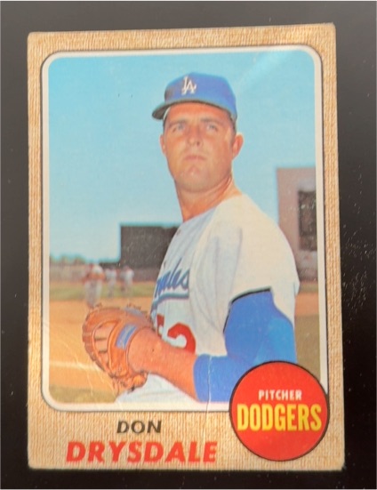 1968 Topps #145 Don Drysdale — front