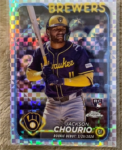 2024 Topps Chrome Update #US155 Jackson Chourio — front