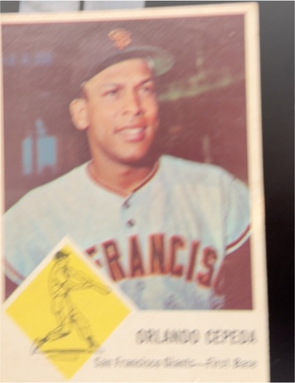 1963 Fleer #64 Orlando Cepeda — front