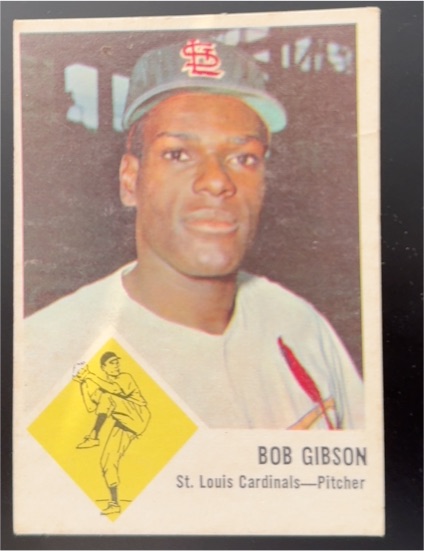 1963 Fleer #61 Bob Gibson — front