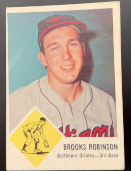 1963 Fleer #4 Brooks Robinson — front