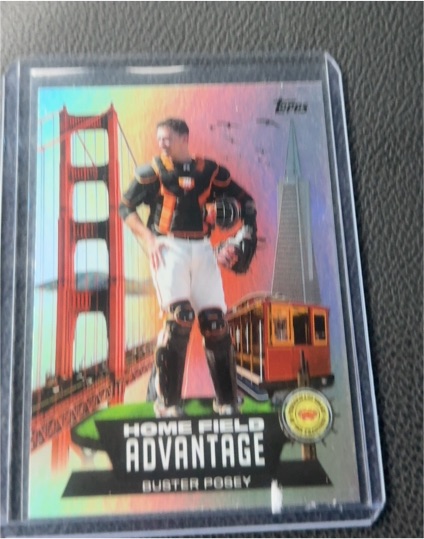 2022 Topps Series 1 Home Field Advantage #HA-9 Buster Posey — front