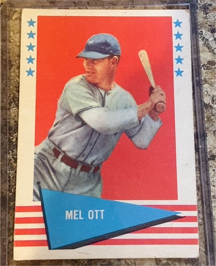 1961 Fleer #68 Mel Ott — front