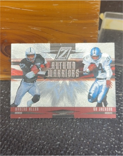 2005 Donruss Zenith Autumn Warriors #AW-3 Marcus Allen / Bo Jackson — front