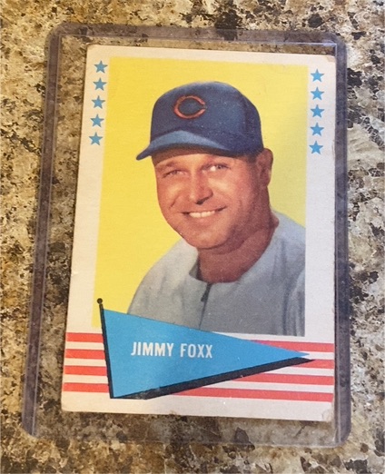 1961 Fleer Baseball Greats #28 Jimmy Foxx — front