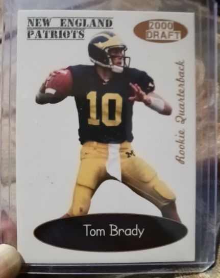 2000 Draft Rookie Quarterback Tom Brady — front